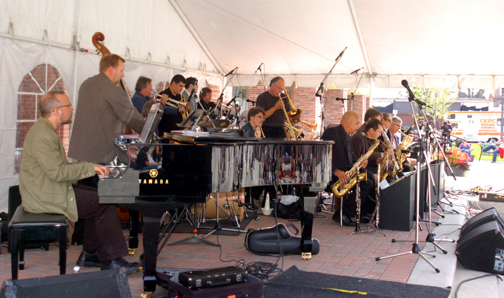 The Darcy Hepner Jazz Orchestra performs on the Main Stage